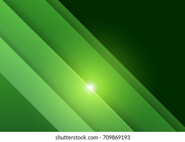 Green abstract template for card or banner. Metal Background with waves and reflections. Business background, silver, illustration. Illustration of abstract background with a metallic element
