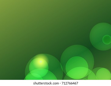 Green abstract template for card or banner. Metal Background with waves and reflections. Business background, silver, illustration. Illustration of abstract background with a metallic element