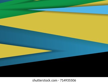 Green abstract template for card or banner. Metal Background with waves and reflections. Business background, silver, illustration. Illustration of abstract background with a metallic element