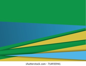 Green abstract template for card or banner. Metal Background with waves and reflections. Business background, silver, illustration. Illustration of abstract background with a metallic element