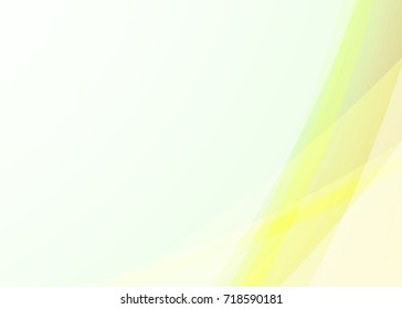 Green abstract template for card or banner. Metal Background with waves and reflections. Business background, silver, illustration. Illustration of abstract background with a metallic element