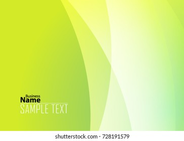 Green abstract template for card or banner. Metal Background with waves and reflections. Business background, silver, illustration. Illustration of abstract background with a metallic element