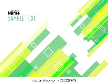 Green abstract template for card or banner. Metal Background with waves and reflections. Business background, silver, illustration. Illustration of abstract background with a metallic element
