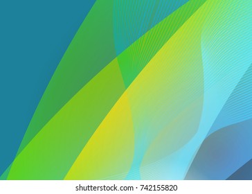 Green abstract template for card or banner. Abstract background