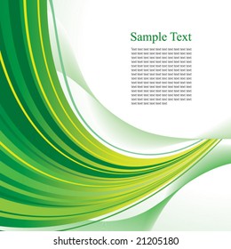 Green abstract template with copy space