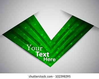 green abstract template. vector illustration