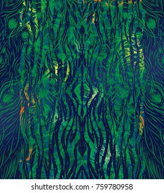 Green abstract texture. Nature background.