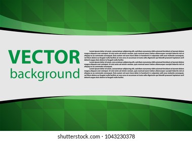 Green abstract texture. Vector background paper art style can be used in cover design, book design, poster, cd cover, flyer, website backgrounds or advertising.