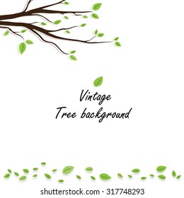 Green abstract tree .vector illustration