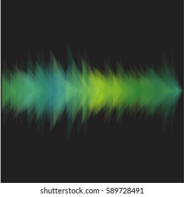 Green Abstract Triangle Background. Arrow