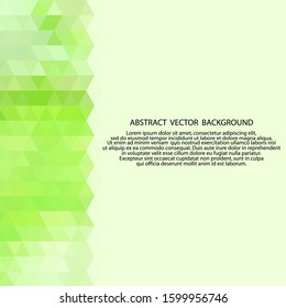 green abstract triangle background.  eps 10