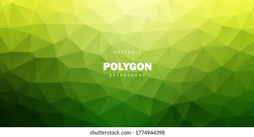 Green abstract triangle geometric background. Gradient style Modern polygon design for business. Vector eps 10 illustration