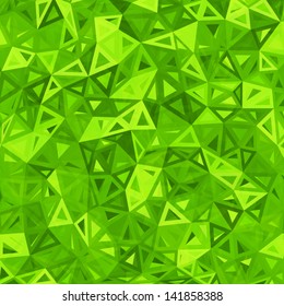 Green abstract triangles abstract vector background