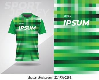 green abstract tshirt sports jersey design for football soccer racing gaming motocross cycling running