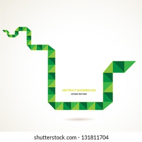 green abstract vector background