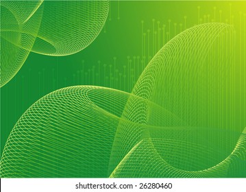 Green abstract vector background.