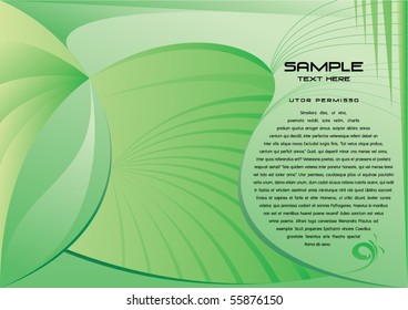 Green abstract vector background