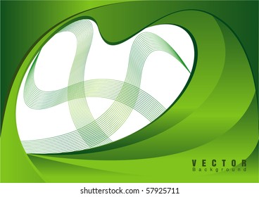 Green abstract vector background