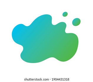 Green abstract vector background geometric fluid wave frame shape, empty blank liquid backdrop banner template, beautiful futuristic modern flat gradient graphic design, paint splash.