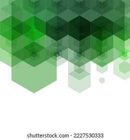Green abstract vector background. Presentation template. Cover layout. Stylish modern illustration.