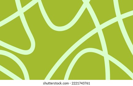 Green abstract vector background with random lines