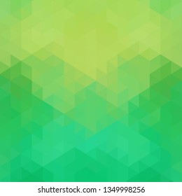 green abstract vector background. triangle design. polygonal style 