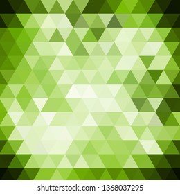 green abstract vector background.  triangle pattern 