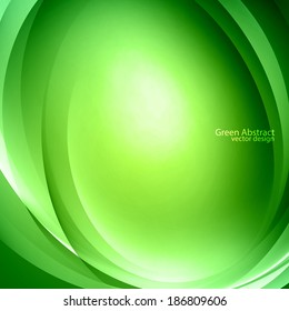 Green abstract vector design
