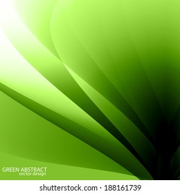 Green abstract vector design