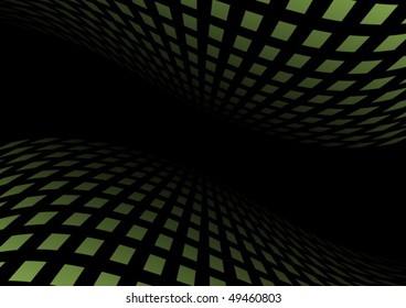 Green abstract vector entrance