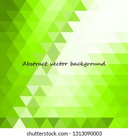 green abstract vector illustration  polygonal style 