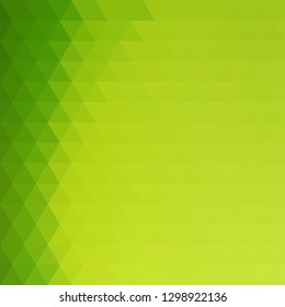 green Abstract vector triangular background. polygonal style



