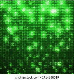 green Abstract vector triangular background. polygonal style