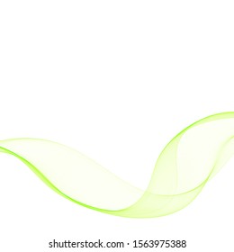 green abstract vector wave.  colorful background 
