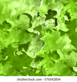 Green abstract watercolor background in vector. Light and fresh summer or spring backdrop.