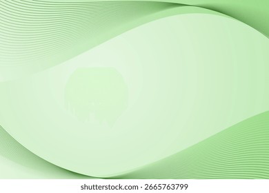 Fondo abstracto verde de la onda con las líneas curvas
