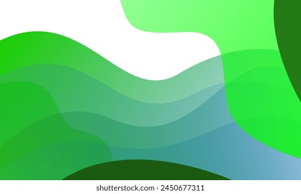 Green abstract wave background. Eps10 vector