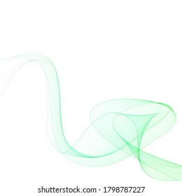 Green abstract wave. Background image for banner
