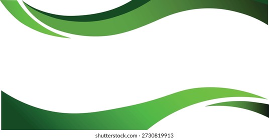 Fundo de onda abstrata verde para layout corporativo profissional