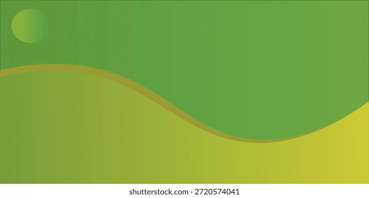 Design De Onda Verde Abstrata Com Formas Curvas Para Eco, Natureza E Fundos Modernos Para Projetos Criativos