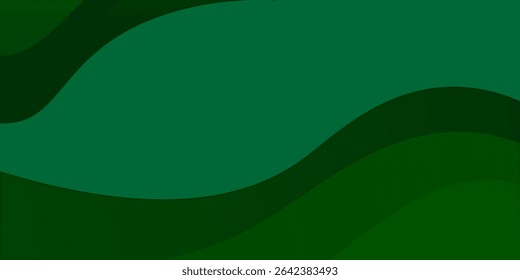 Green abstract wave modern digital background