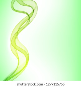 
Green abstract wave motion