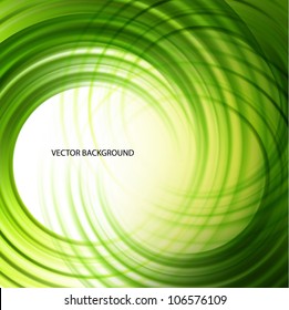 Green abstract wave vector background