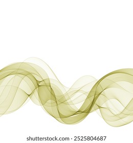 
Green abstract wave. Vector wave pattern.