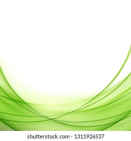 
Green abstract waves.Vector waves background.