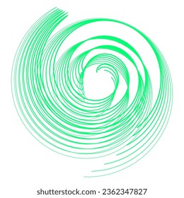 green abstract wavy colourful lines vector illustration eps