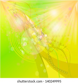 Green abstraction with the radiance