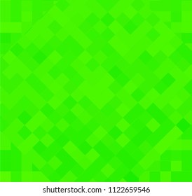 Green Abstrat Pixel Background. Rhombus.