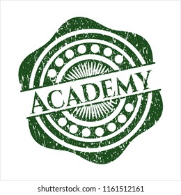 Green Academy rubber grunge texture seal