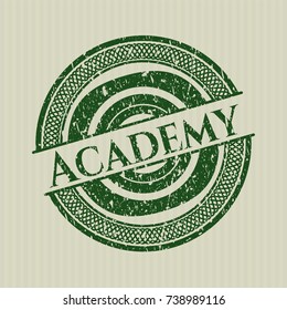 Green Academy rubber stamp